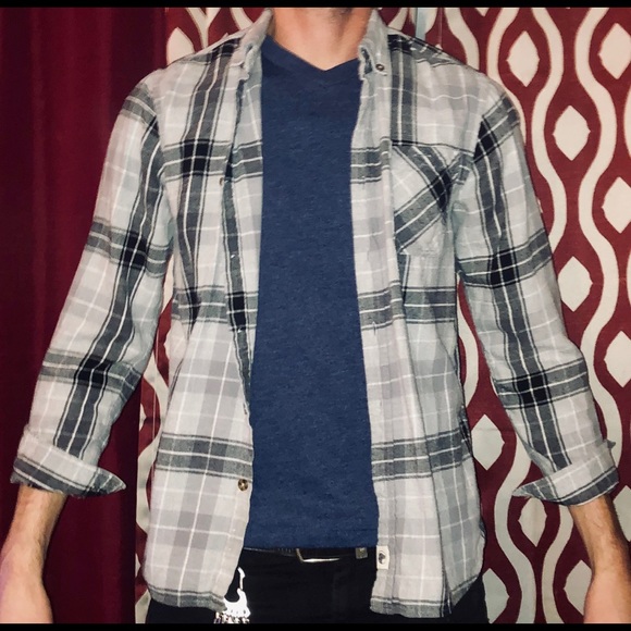 Boston Traders Other - Gray Flannel Button Down Shirt